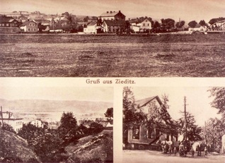 Citice, Horní škola, č.p. 73 vedle Dolní školy - Rodinný archviv fotografií Josefa Döllnera