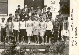Školní rok 1965-1966 - foto třídy